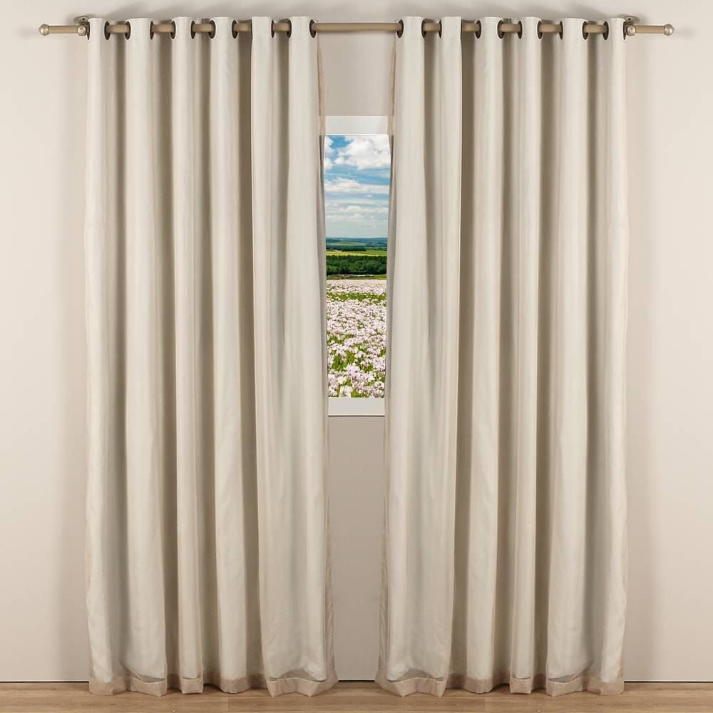 Cortina Pratika 3,60X2,50M Lisa Slim Voil Havan - Areia