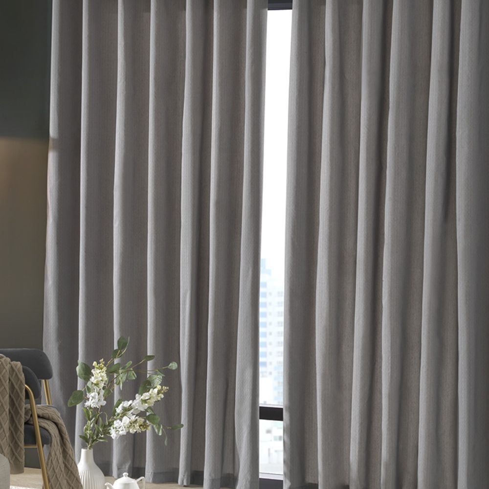Cortina Para Quarto E Sala 2,60X1,70 M Rústica Madri Havan Casa - Cinza