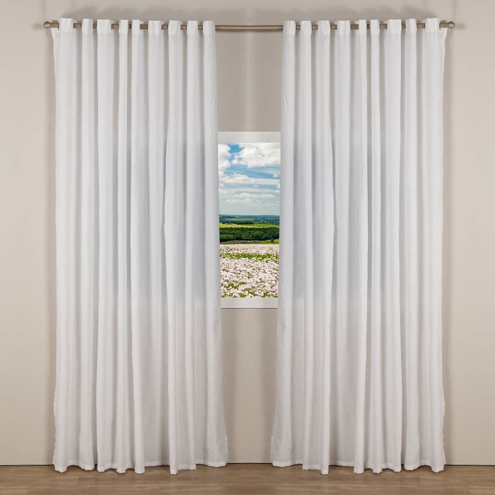 Cortina Rustica 5,40X2,80 M Madri Havan Casa - Branco