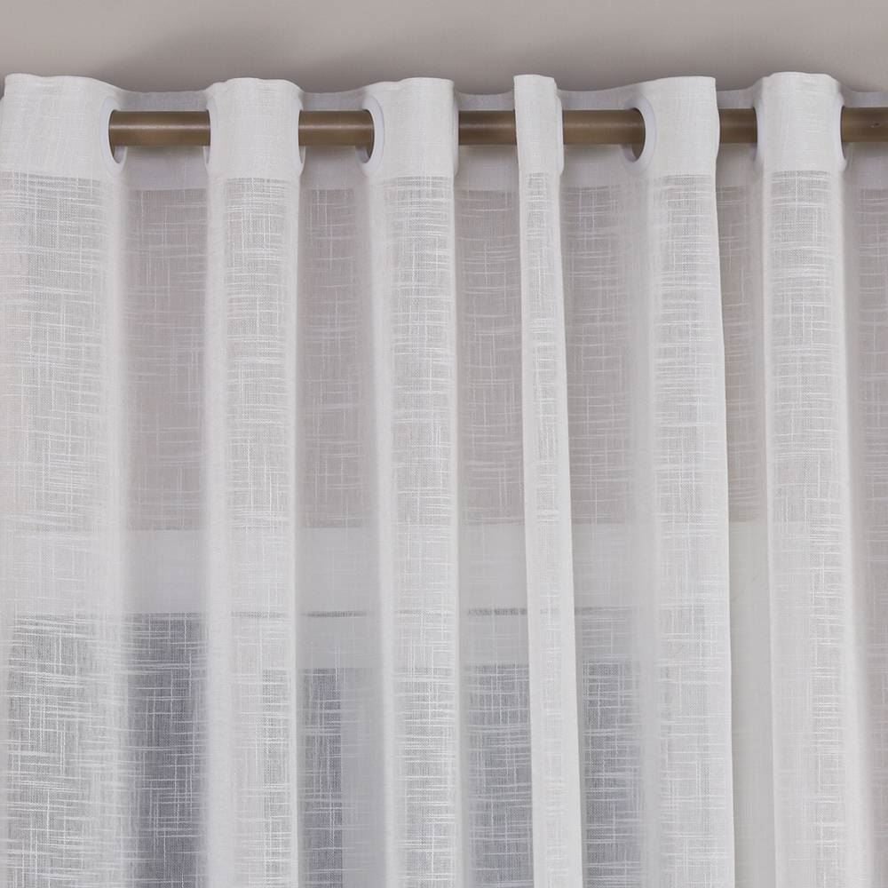 Cortina Rústica Luxor 4,20X2,30 M Havan Casa - Branco