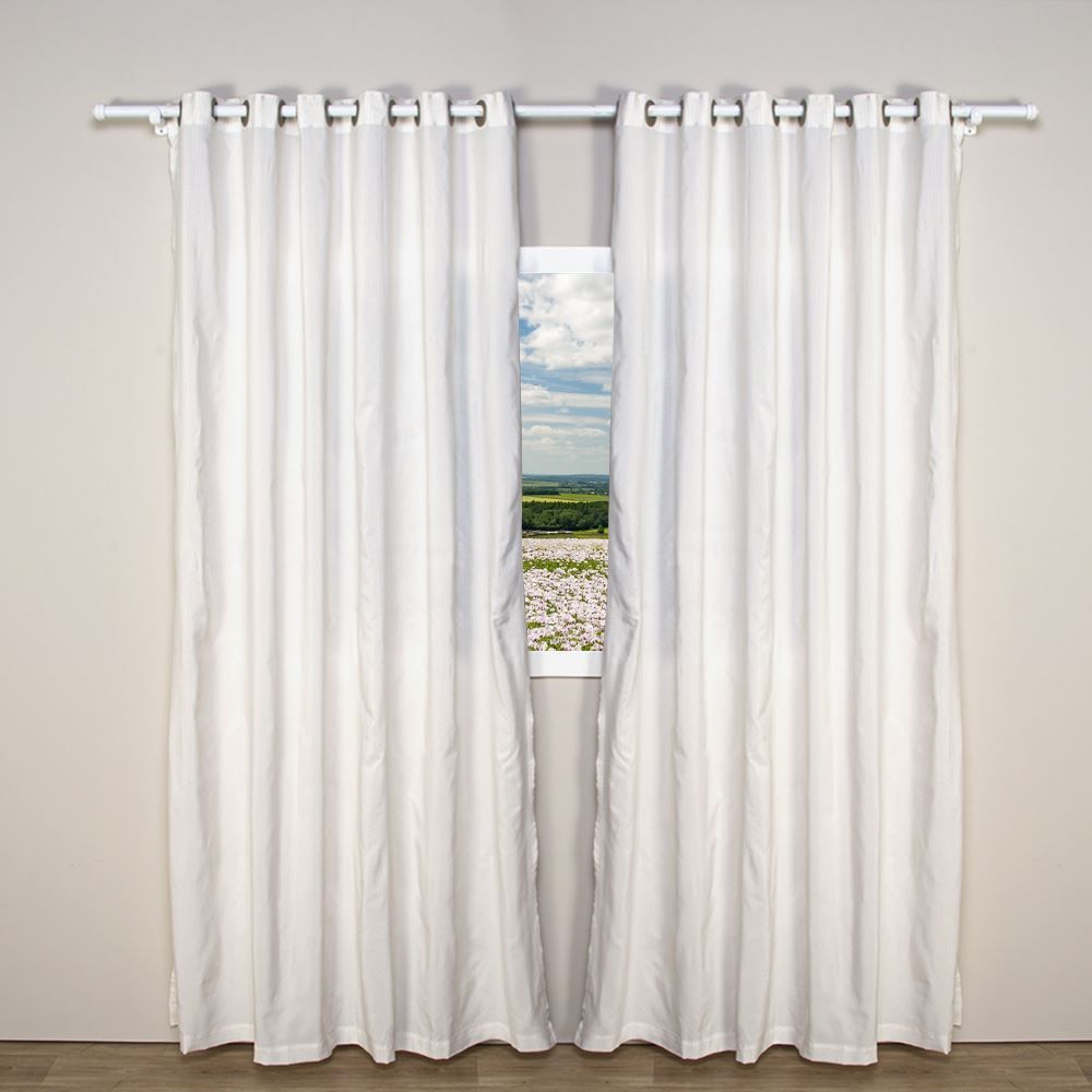 Cortina Rústica Madri Quarto E Sala 3,60X2,50 M Havan Casa - Cru