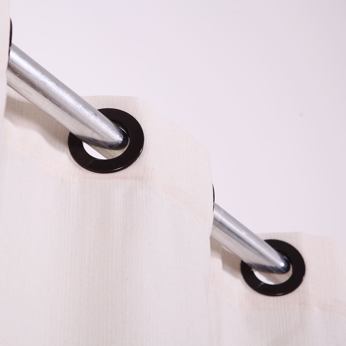 Cortina Rústica Pantex 2,00X2,30M Para Quarto E Sala - Cru Natural