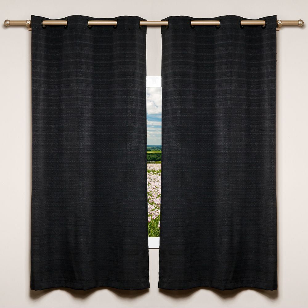 Cortina Para Sala Ou Quarto Rústica Veneza 2,40X1,70 M Havan Casa - Preto