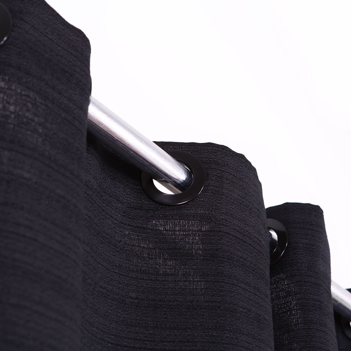 Cortina Rústica Veneza 4,00X2,30M Quarto E Sala - Preto