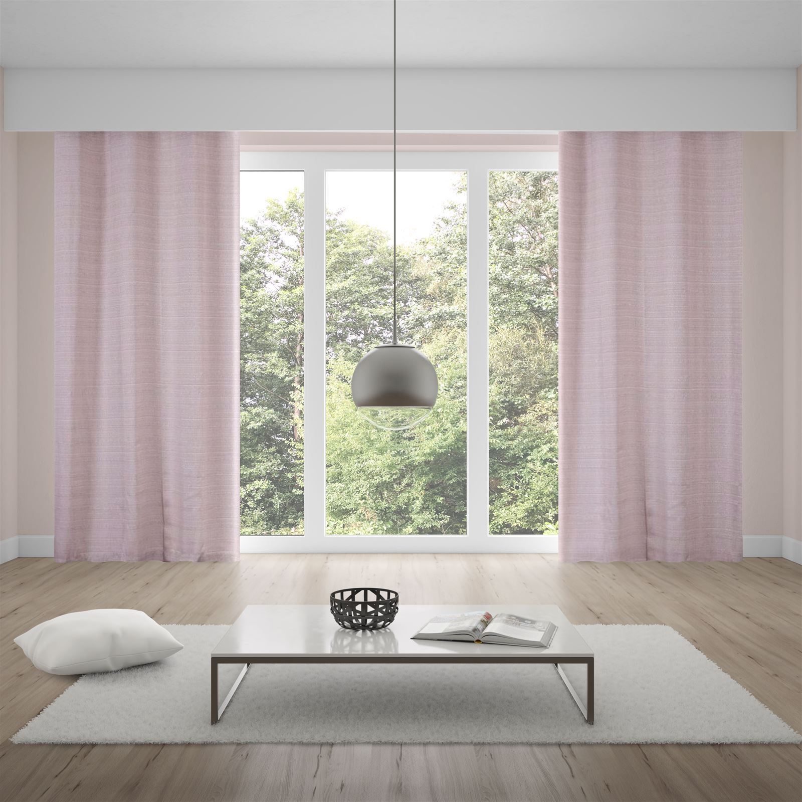 Cortina Rústica Veneza 4,00X2,50M Quarto E Sala - Natural