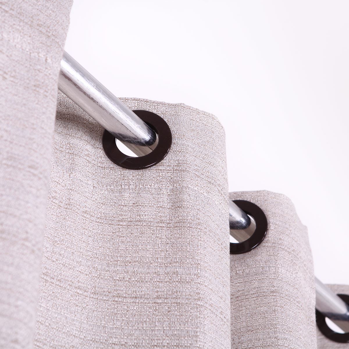 Cortina Rústica Veneza 4,00X2,50M Quarto E Sala - Natural