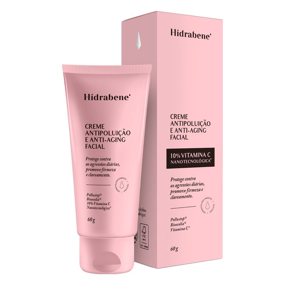 Creme Antipoluição Antiaging Facial Hidrabene - 60g