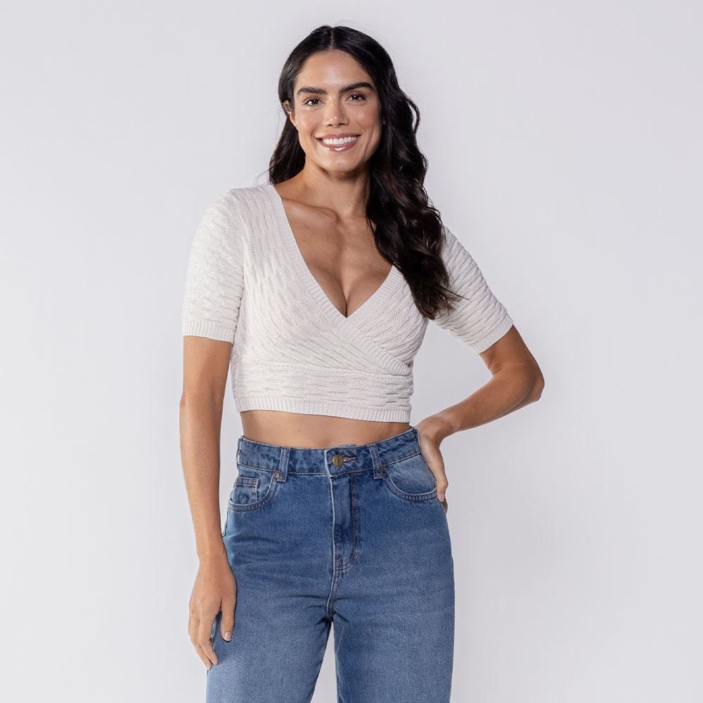 Cropped De Tricot Boby Blues