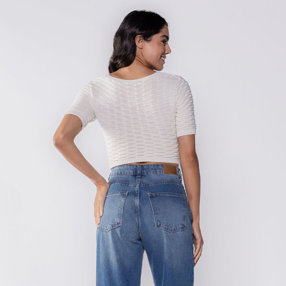 Cropped De Tricot Boby Blues