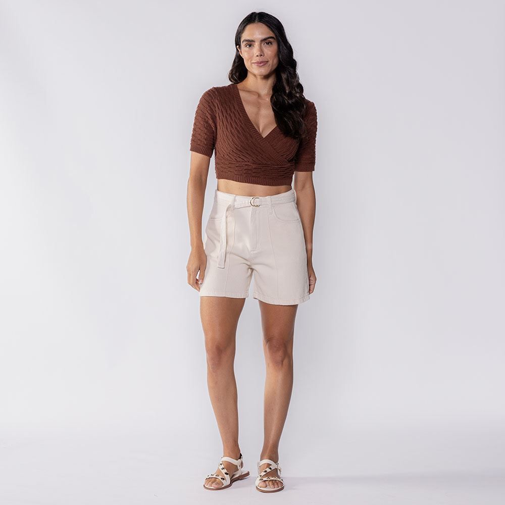 Cropped De Tricot Boby Blues