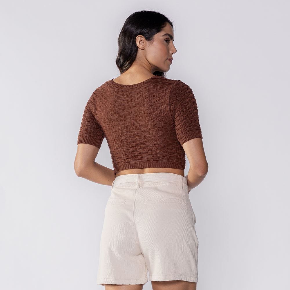 Cropped De Tricot Boby Blues