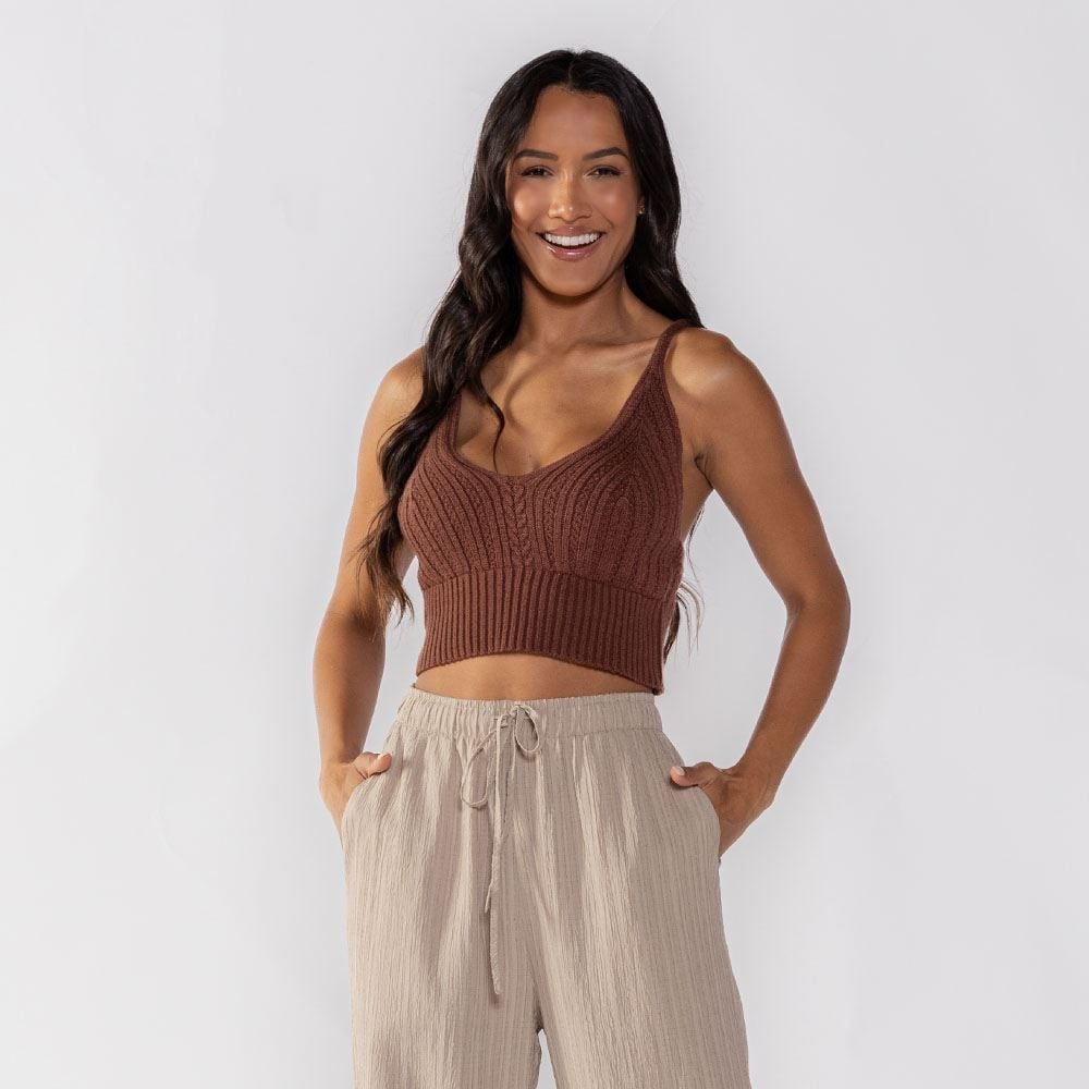 Cropped Feminino De Tricot Boby Blues