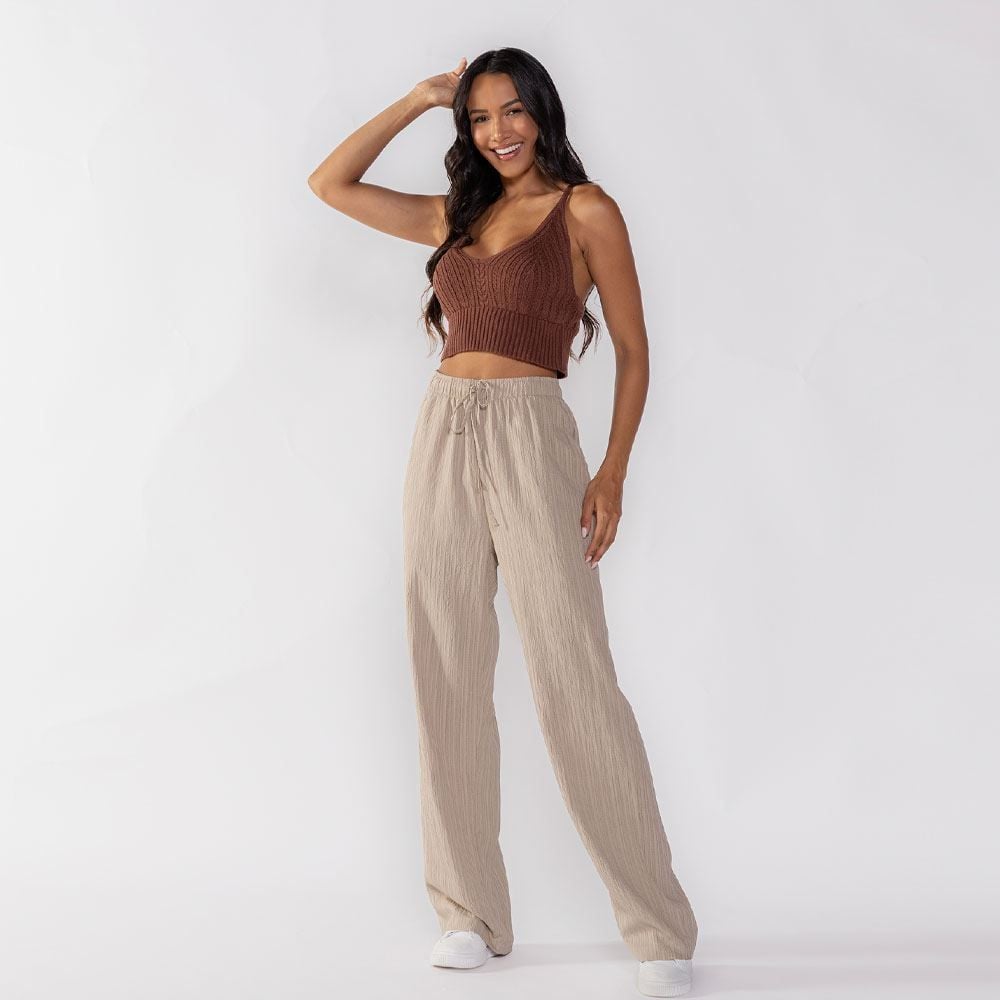 Cropped Feminino De Tricot Boby Blues