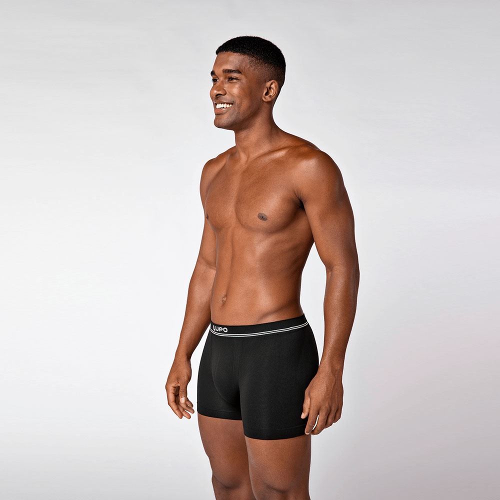 Cueca Boxer Masculina Sem Costura Lupo