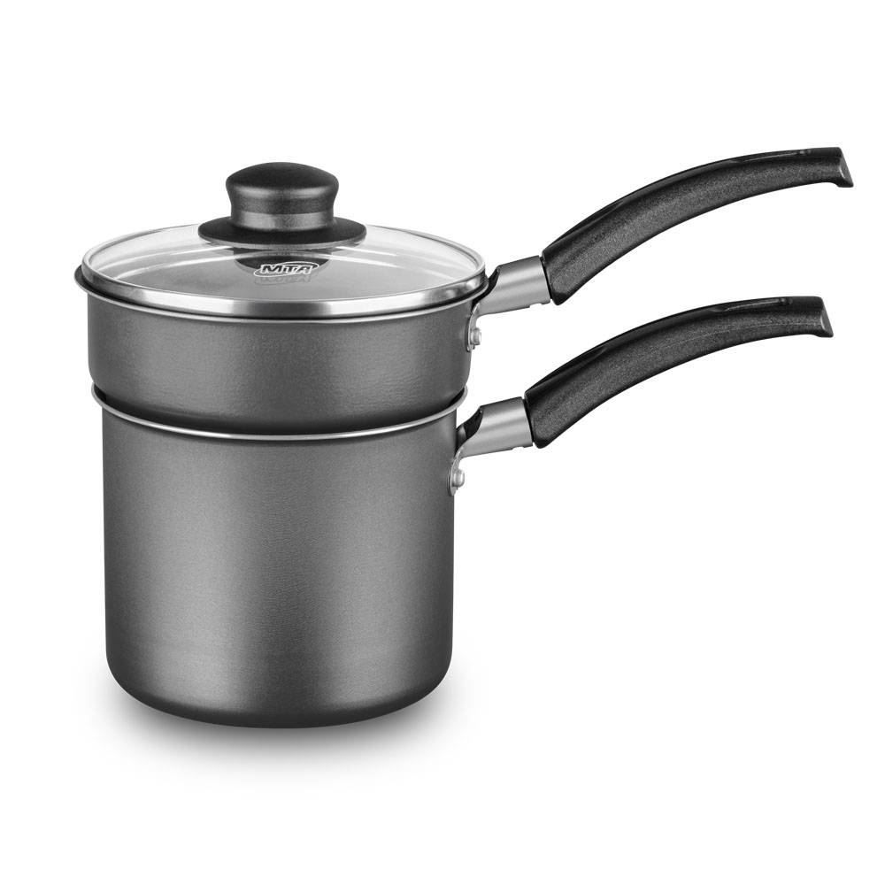 Cuscuzeira Antiaderente Mta 12Cm - Grafite