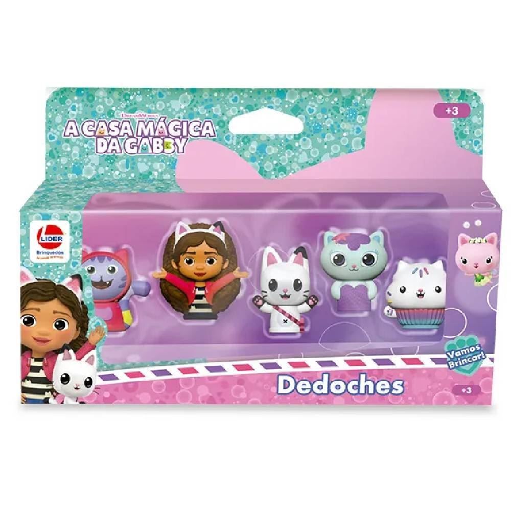 Dedoches Infantis Casa Magica Da Gabby Lider Brinquedos - 3545