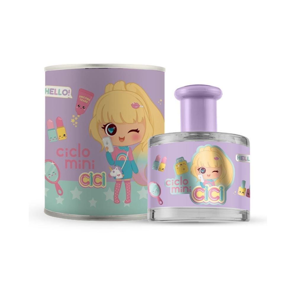 Perfume Infantil Ciclo Cici Bella Com Lata - 100ml