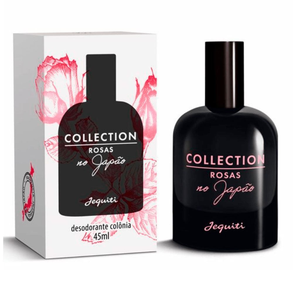 Deo Colônia Feminina Collection Rosas No Japão Jequiti - 45ml