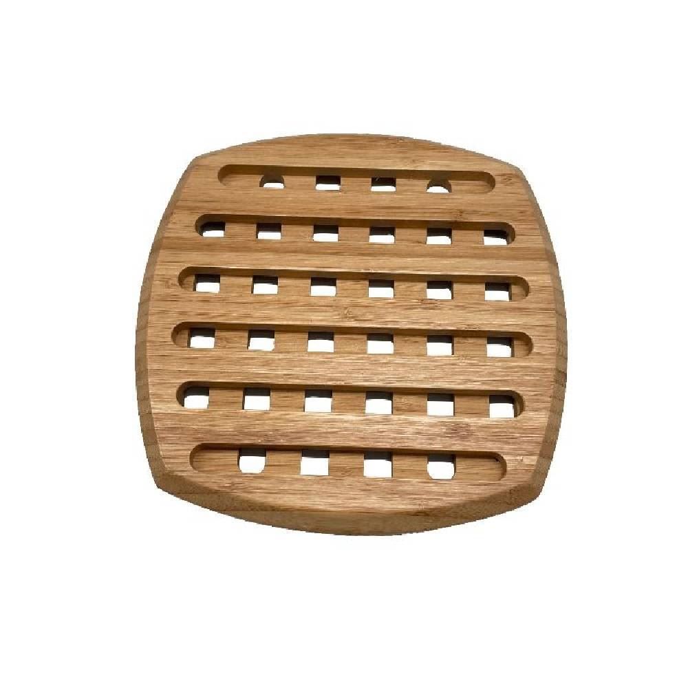 Descanso De Panela Bambu Quadrado Havan Casa 19,5Cm - Marrom