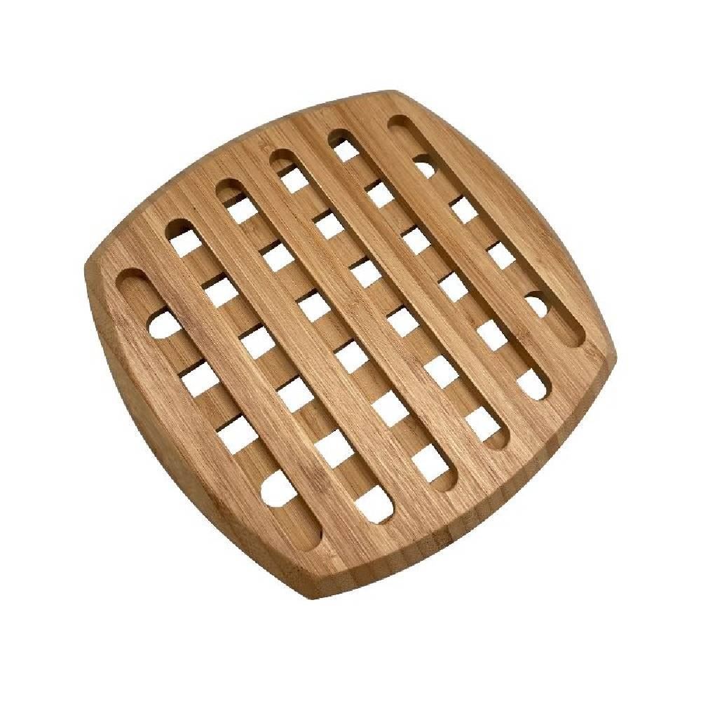 Descanso De Panela Bambu Quadrado Havan Casa 19,5Cm - Marrom