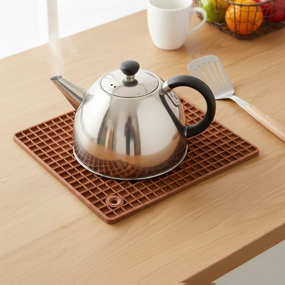 Descanso de Panela de Silicone Basic Havan Casa - Mocha Mousse