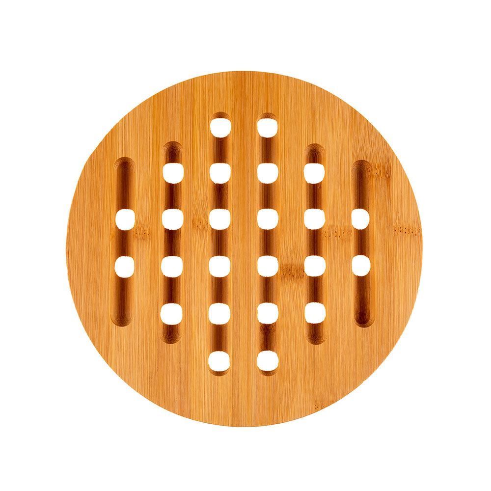 Descanso De Panela Redondo 19,5X0,9Cm Finecasa - Bambu