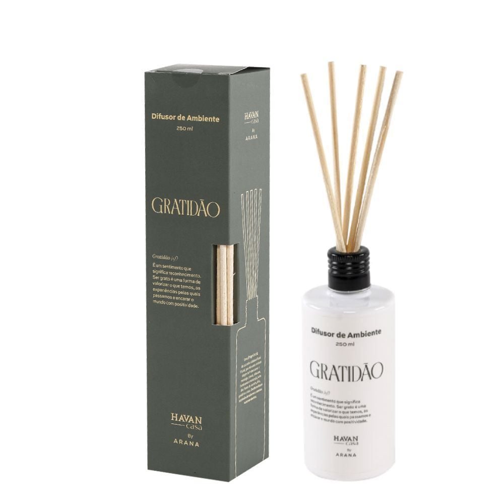 Difusor De Ambiente Gratidão Havan Casa By Arana - 250 ml