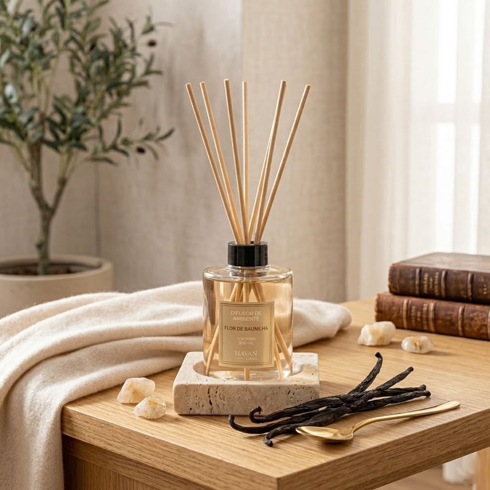 Difusor de Ambientes 250Ml Havan Casa - Flor De Baunilha