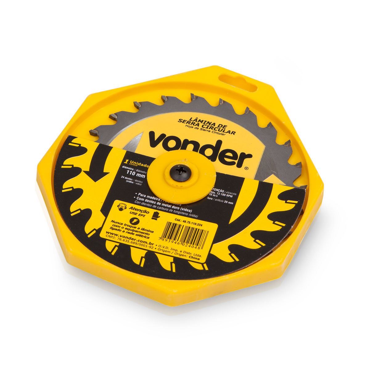 Disco De Serra Circular De Vídea Vonder 110Mm - 4675110224