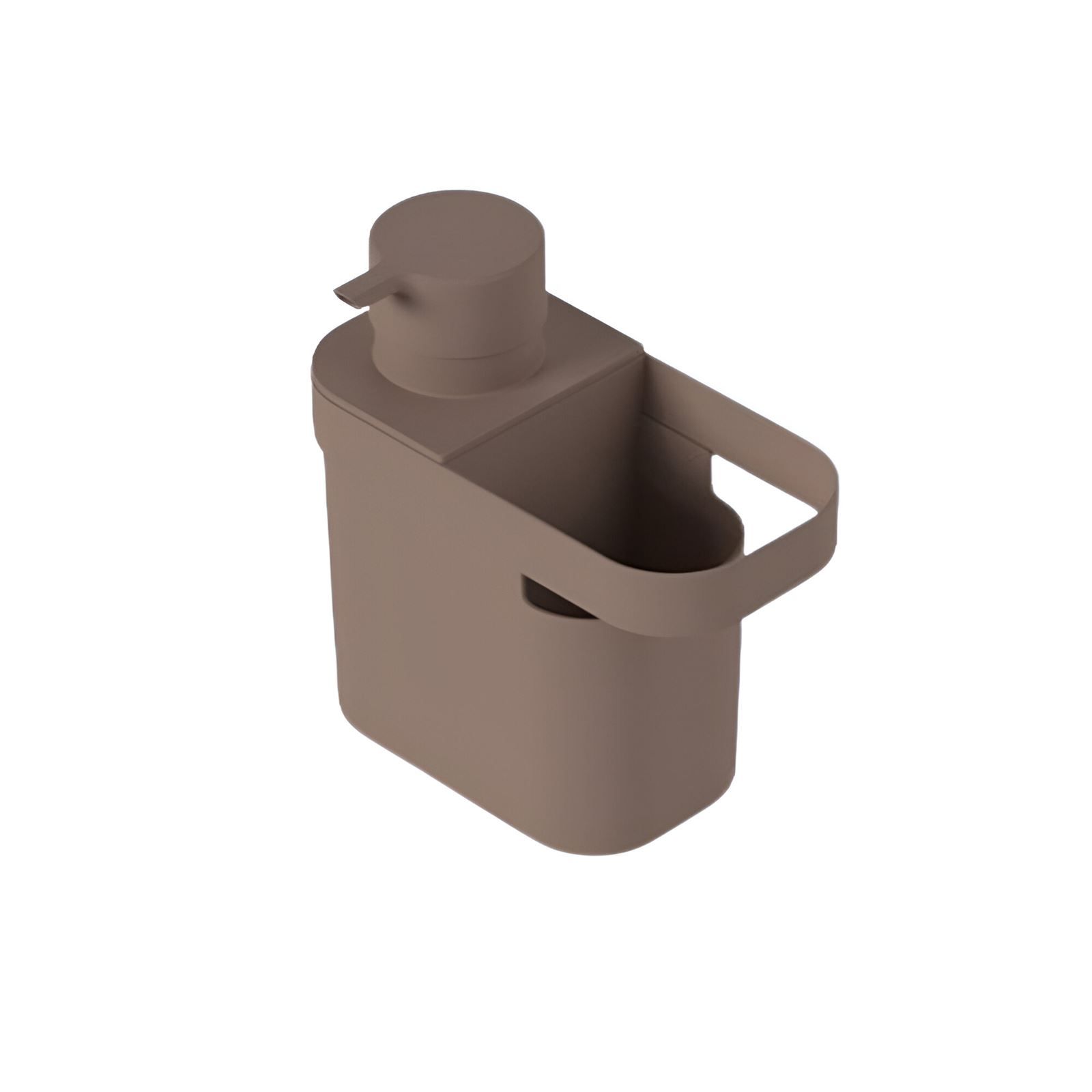 Dispenser Para Detergente Com Organizador De Pia Trium Ou 650Ml - Marrom