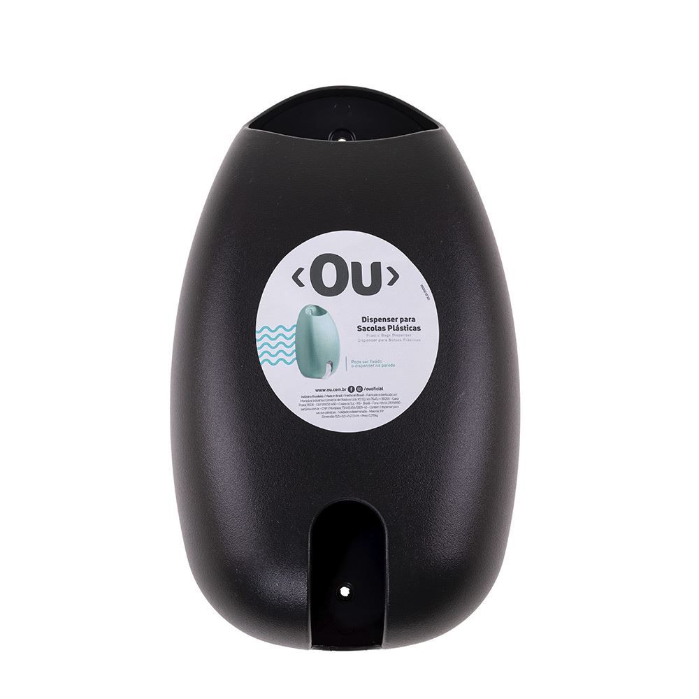 Dispenser Para Sacolas 27,5X8,5X16,5Cm Martiplast - Preto
