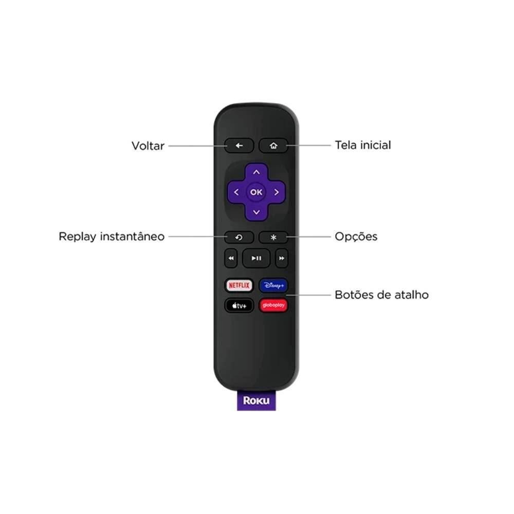 Roku Express 4K Dispositivo De Streaming Hd/4K/Hdr - Preto