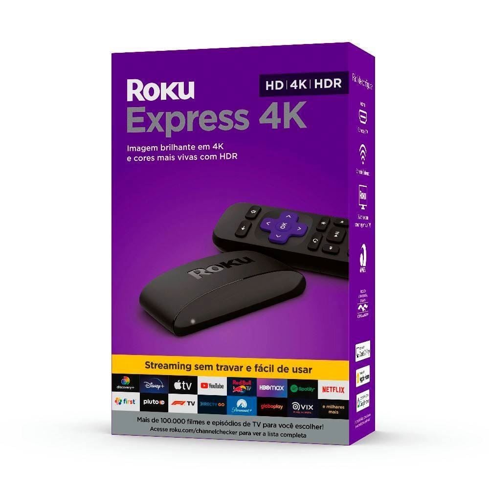 Roku Express 4K Dispositivo De Streaming Hd/4K/Hdr - Preto
