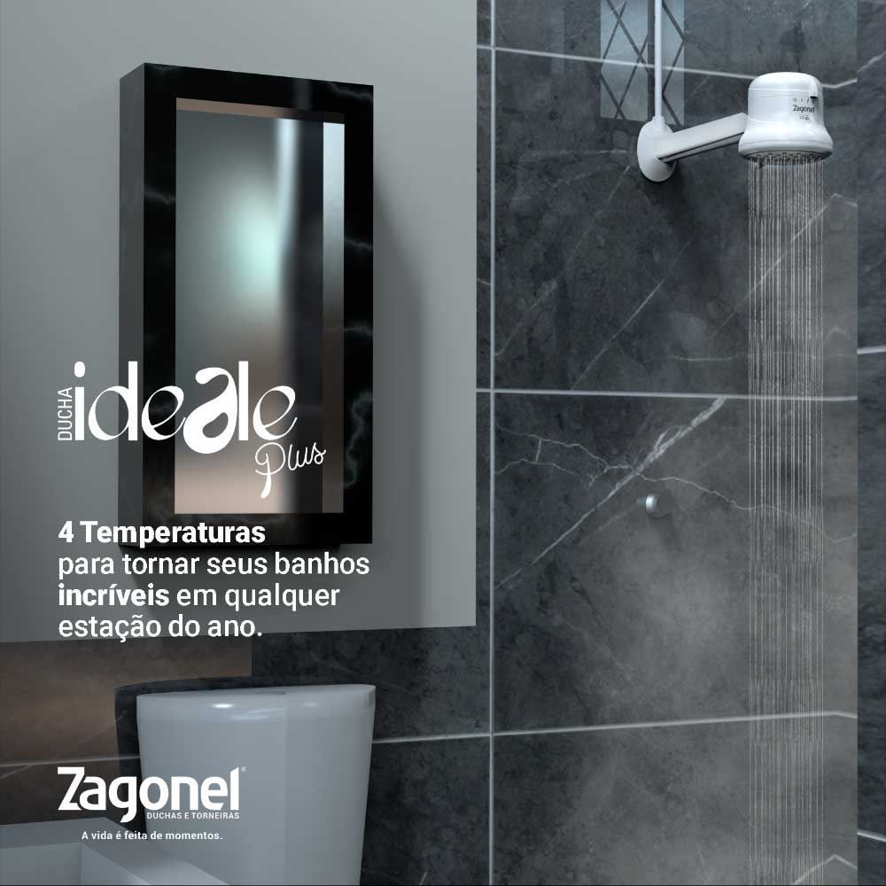 Ducha Ideale Plus 4 Temperaturas Zagonel
