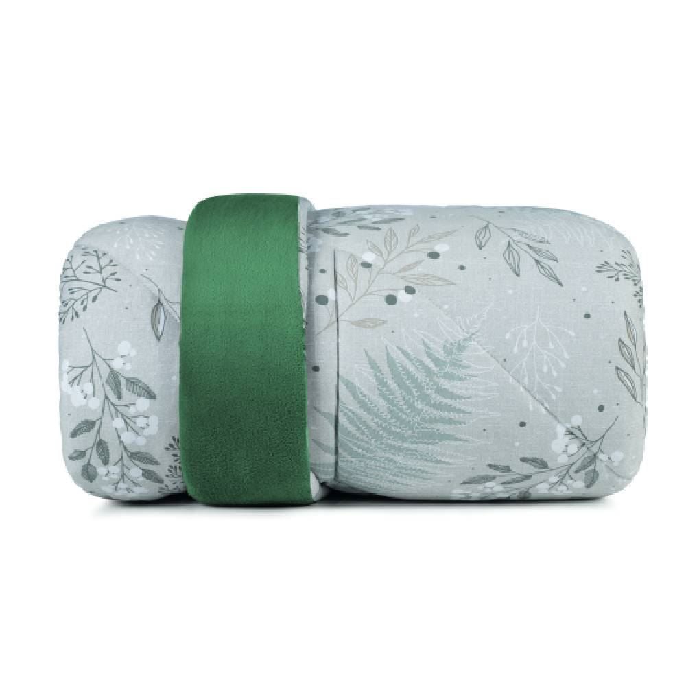 Edredom Queen Dupla Face Malha Blend Altenburg - Serenity Verde