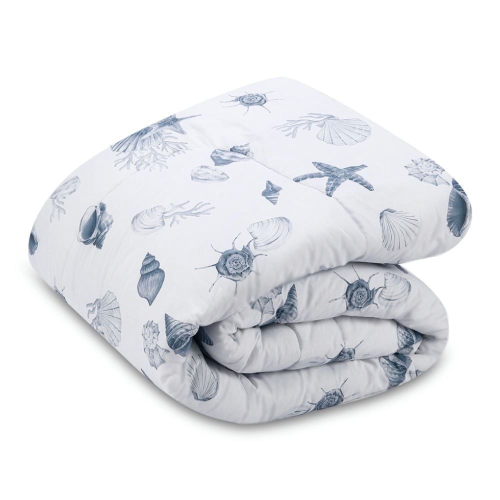 Edredom Casal 100% Algodão Buona Fortuna - Brisa Do Mar Azul