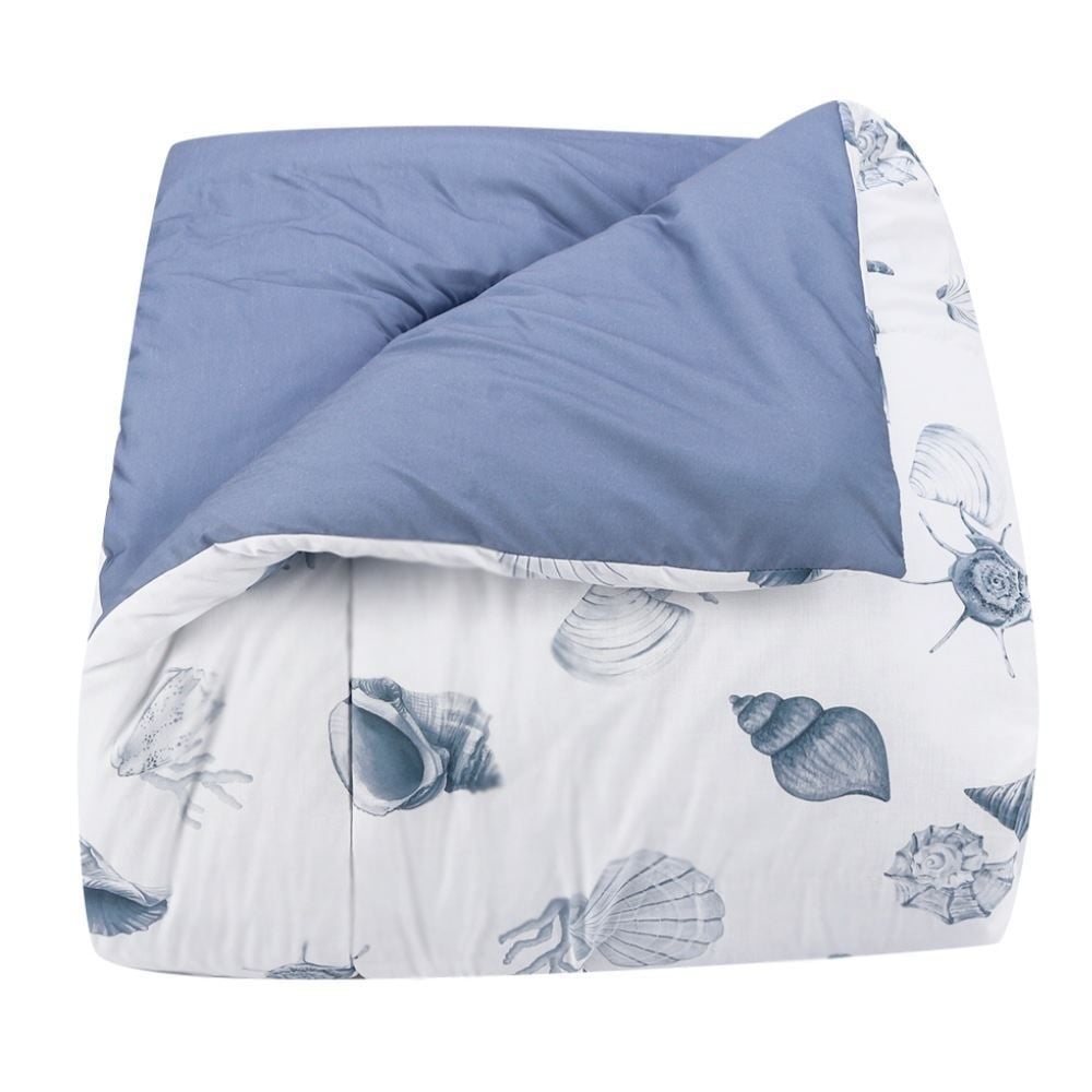 Edredom Casal 100% Algodão Buona Fortuna - Brisa Do Mar Azul