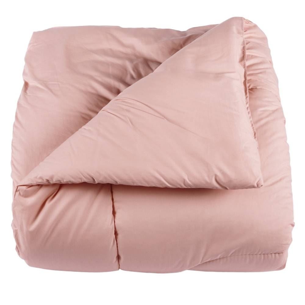 Edredom Casal 100% Algodão Buona Fortuna - Rosa Liso Novo