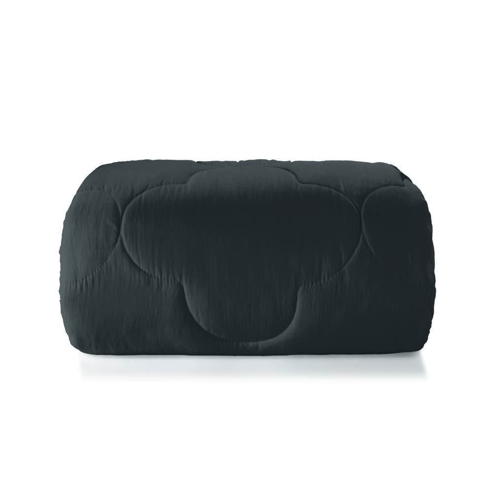 Edredom Casal 100% Poliéster Elegance Hedrons 1 Pç - Preto 