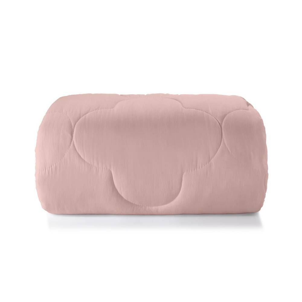 Edredom Casal 100% Poliéster Elegance Hedrons 1 Pç - Rosa