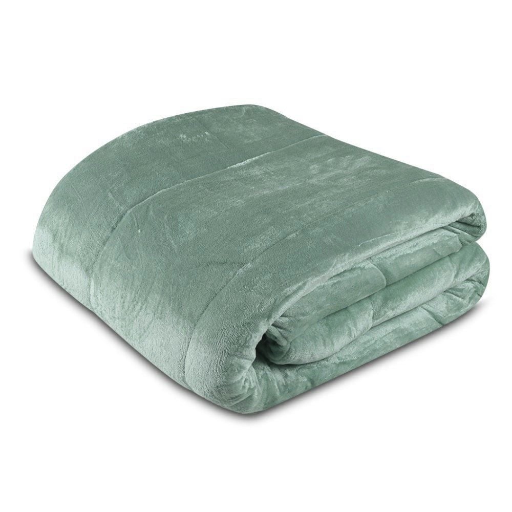 Edredom Casal 100% Poliéster Plush Provence Havan Casa - Verde