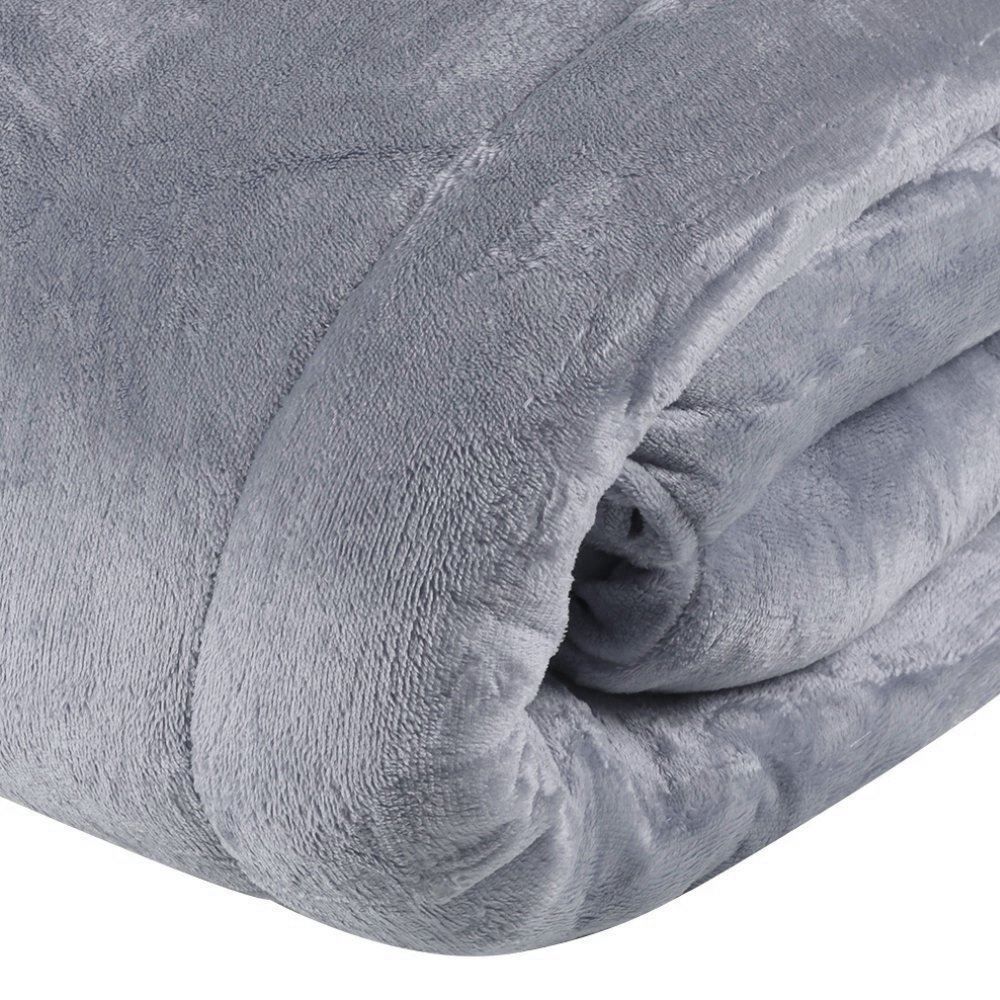 Edredom Casal 100% Poliéster Plush Provence Havan Casa - Cinza