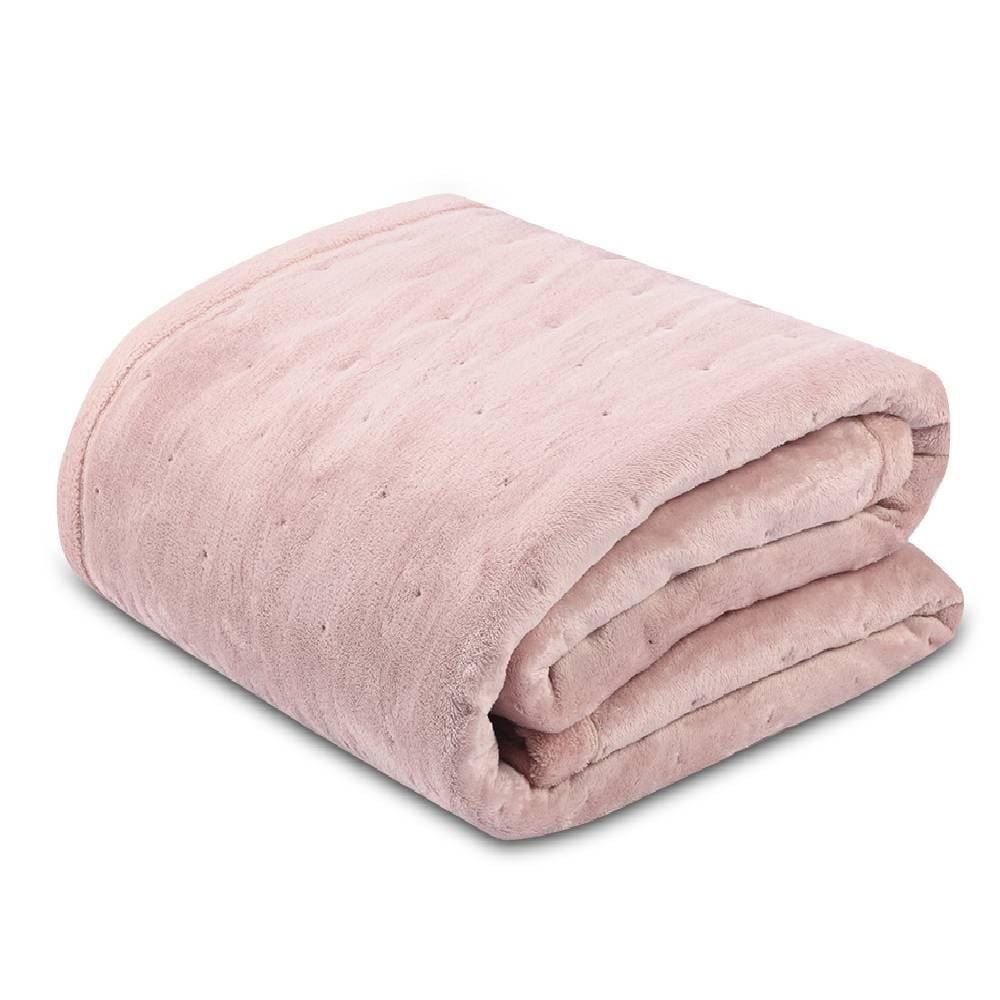 Edredom Casal 100% Poliéster Siena Ultraplush Havan Casa - Rosa Tule