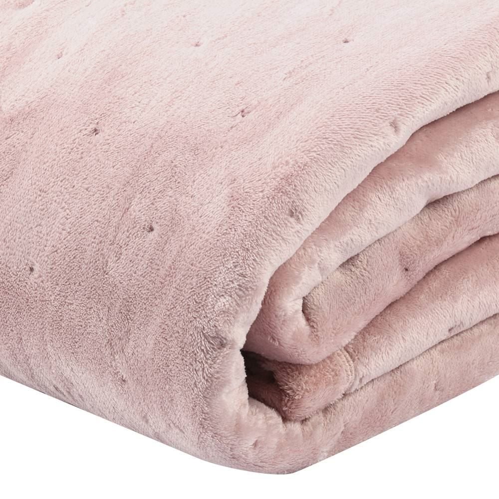 Edredom Casal 100% Poliéster Siena Ultraplush Havan Casa - Rosa Tule