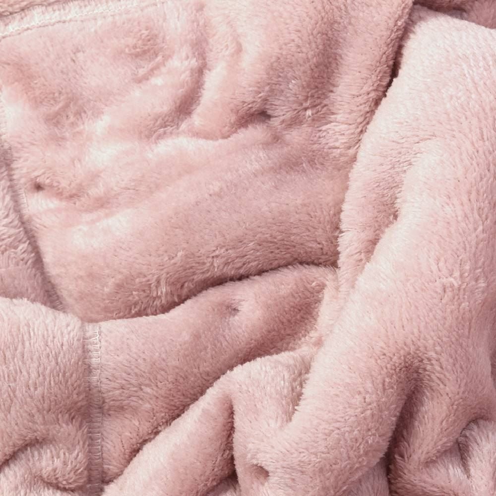 Edredom Casal 100% Poliéster Siena Ultraplush Havan Casa - Rosa Tule