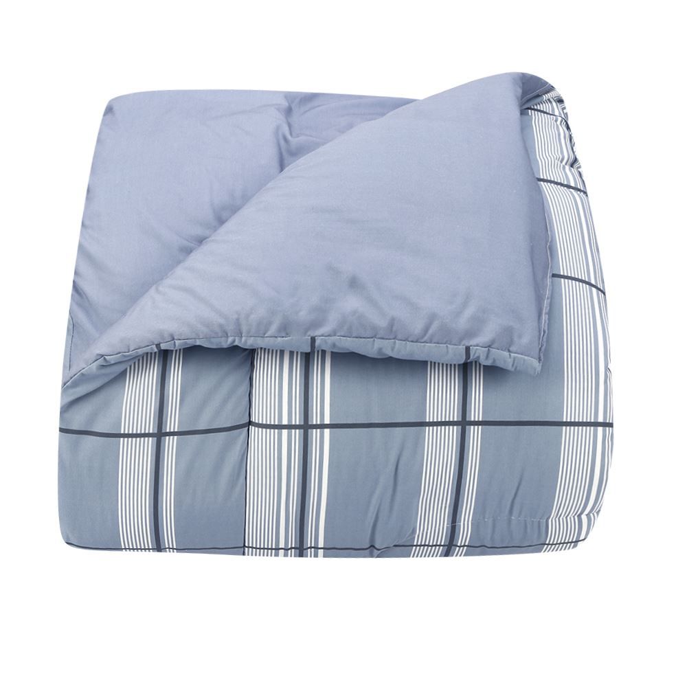 Edredom Casal 100% Algodão Buona Fortuna - Ravi Azul