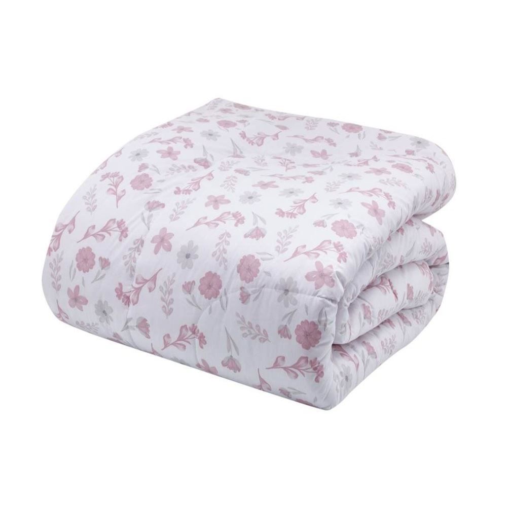 Edredom Casal 180 Fios Percal Buona Fortuna - Nina Rosa