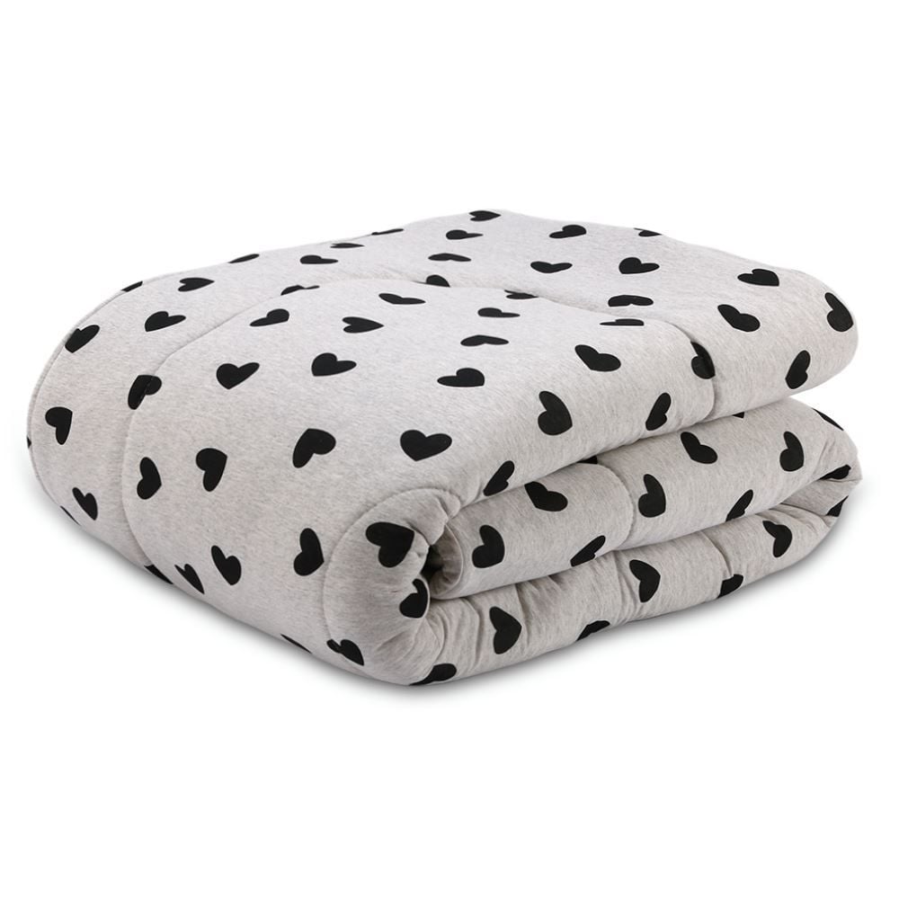 Edredom Casal de Malha Tóquio/Mescla Milano Havan Casa - Coração