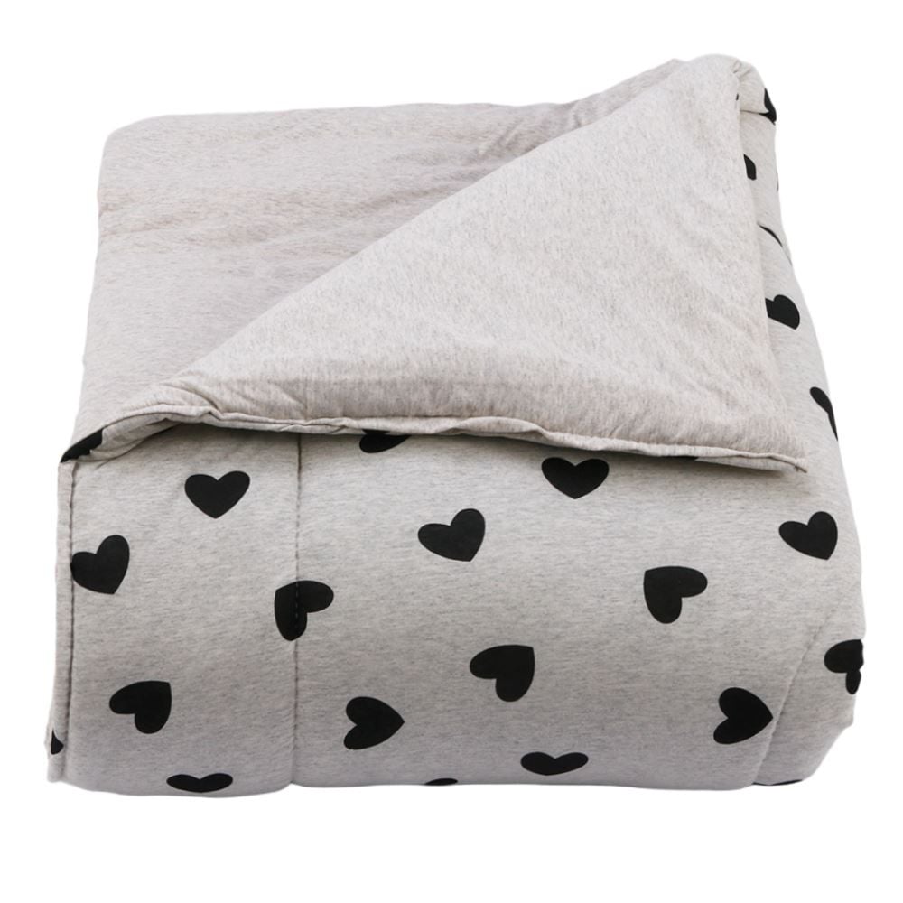 Edredom Casal de Malha Tóquio/Mescla Milano Havan Casa - Coração