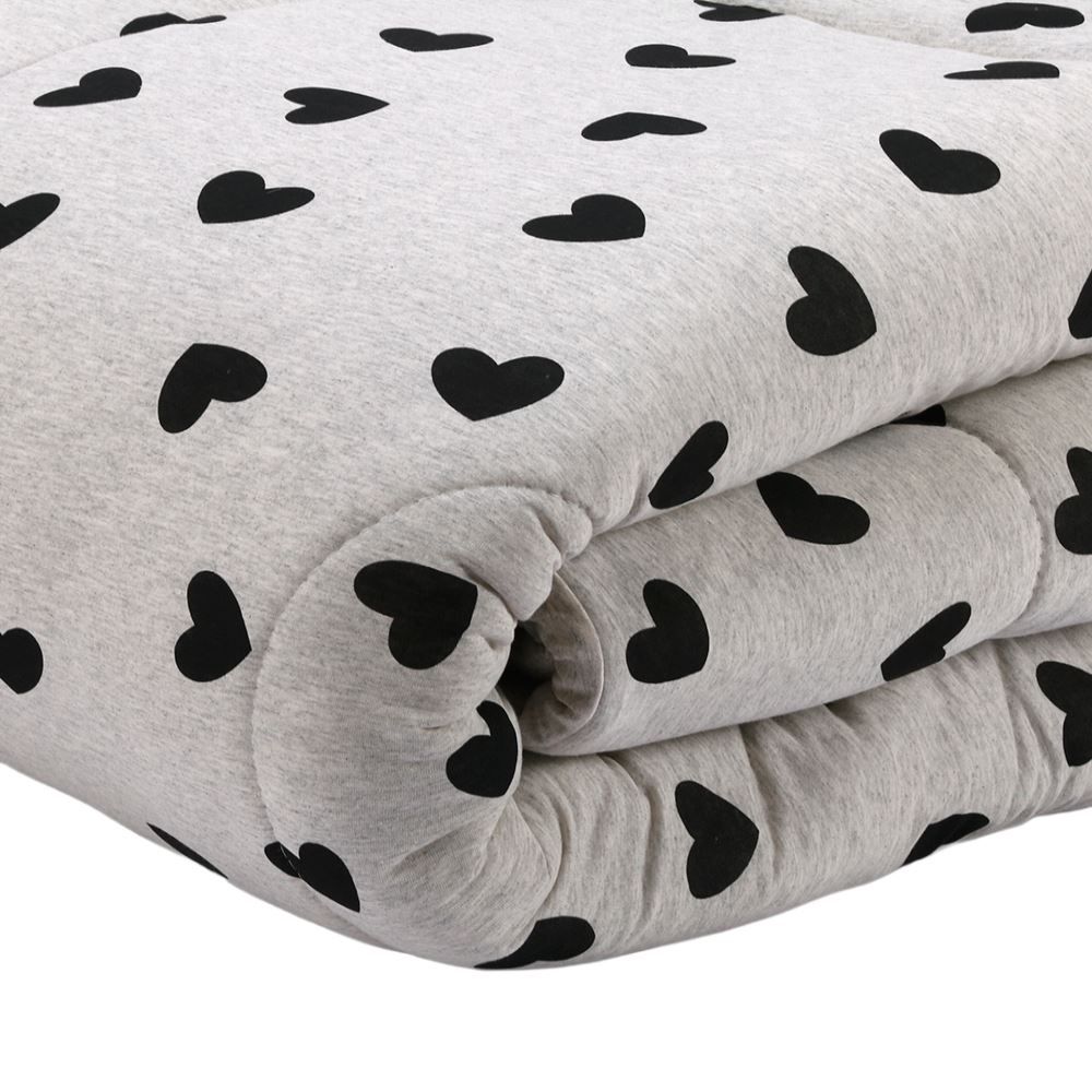 Edredom Casal de Malha Tóquio/Mescla Milano Havan Casa - Coração